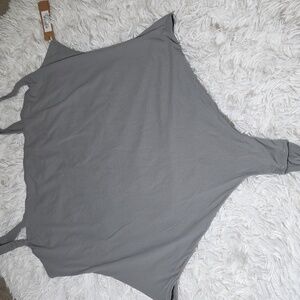 SKIMS Fits Everybody Square Neck Bodysuit GREY 3X